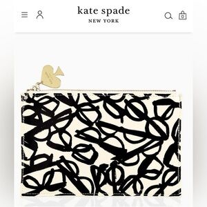 Kate Spade Literary Glasses Print Pouch
